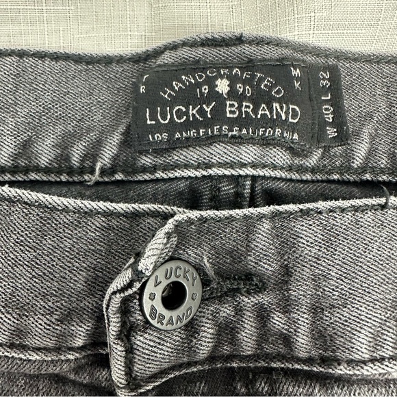 Lucky Brand 221 Original Straight Men’s size 40 x 31” Jeans Washed Black - Picture 8 of 14